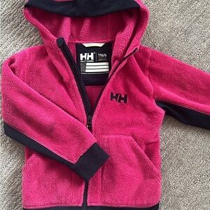 Helly Hansen Kids Fuchsia and Black Hoodie